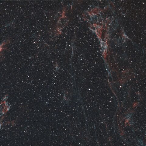 NGC6960 NGC6992 網状星雲 はくちょう座