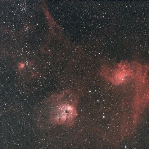 IC405 勾玉星雲・NGC1893 おたまじゃくし星雲・NGC1893 ぎょしゃ座