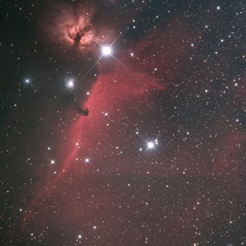 IC434 馬頭星雲 NGC2024 燃える木星雲 オリオン座
