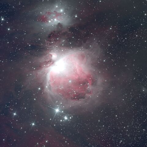 M42 オリオン座大星雲 M43 NGC1977 ランニングマン星雲 オリオン座