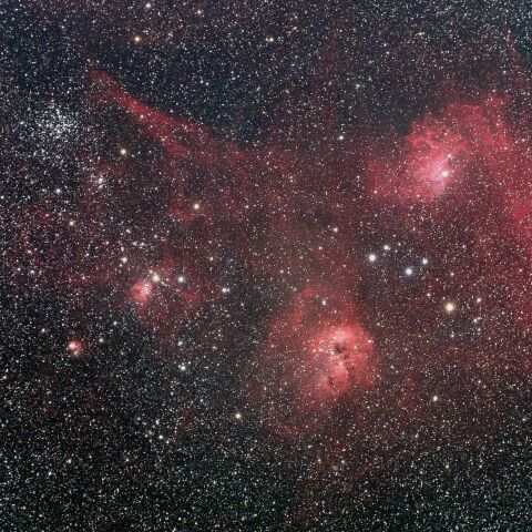 M38 M38 Sh2-229 勾玉星雲 IC410 おたまじゃくし星雲 ぎょしゃ座