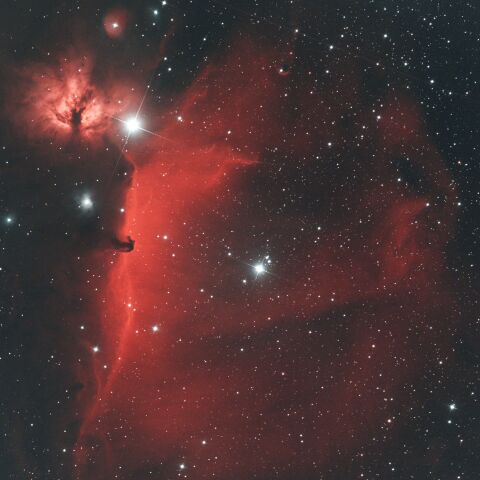 IC434 馬頭星雲・NGC2024 燃える木星雲 オリオン座