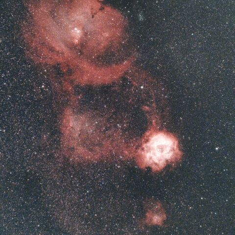 バラ星雲付近からクリスマス星団付近まで いっかくじゅう座