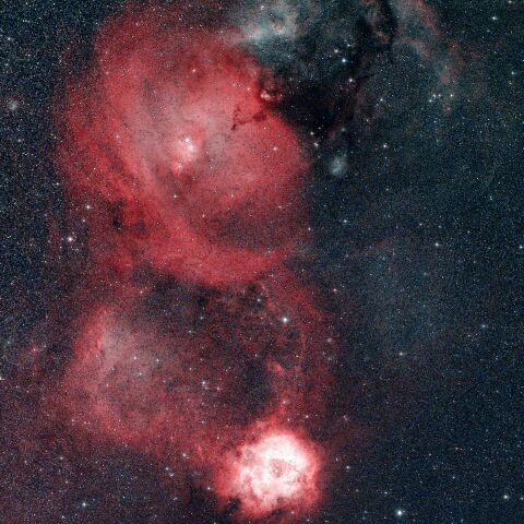 バラ星雲付近からクリスマス星団付近まで いっかくじゅう座