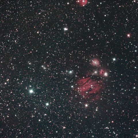 NGC2182 NGC2183 NGC2185 NGC2170 いっかくじゅう座