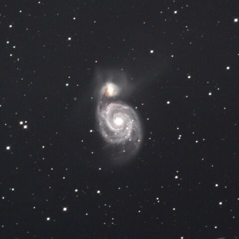 M51 子持ち銀河 りょうけん座