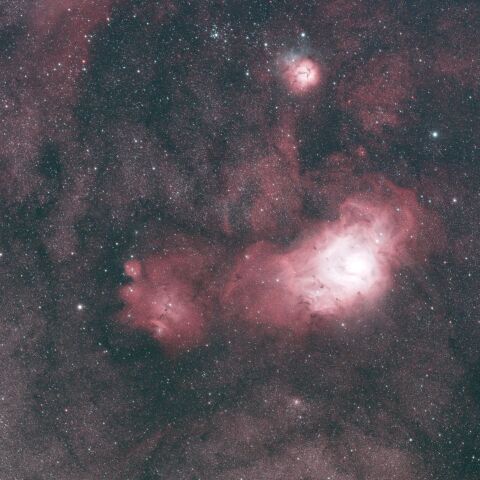 M8 M20 M21 NGC6559 猫の手星雲 いて座