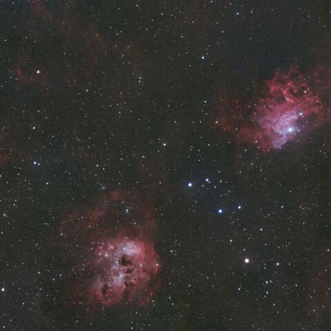 IC405 勾玉星雲 IC410 おたまじゃくし星雲 IC417  ぎょしゃ座