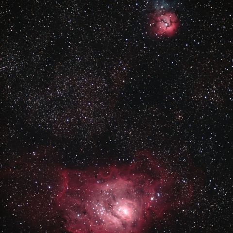 干潟星雲　三裂星雲