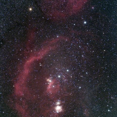 オリオン座の散光星雲