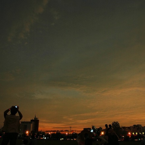 日食焼けの武漢