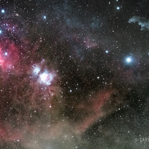 オリオン座Ｍ42付近のガス模様