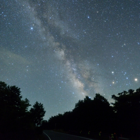 大台ケ原で見る天の川