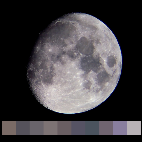 月面の色彩
