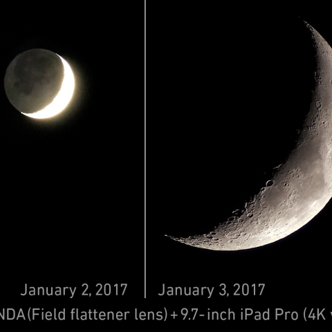 月と金星・火星の接近