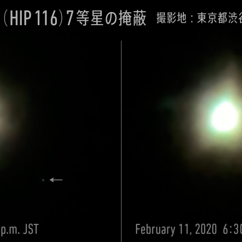 金星とうお座恒星の掩蔽