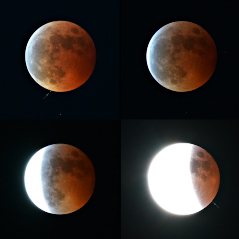 皆既月食と天王星食+ターコイズフリンジ