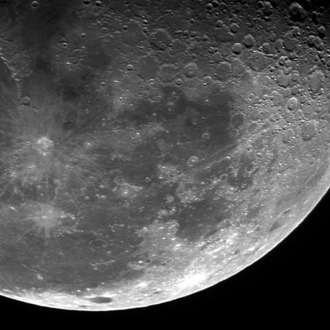 月面　雲の海、冬の海