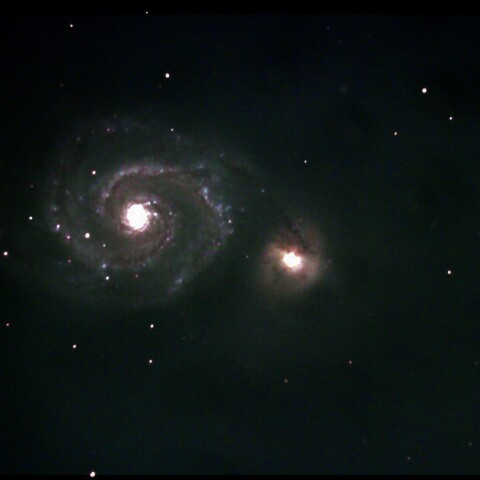 りょうけん座 子持ち星雲 M51 NGC5194