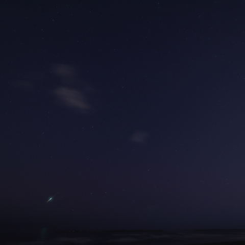 低緯度オーロラと流星