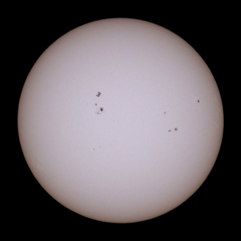 ISSの太陽面通過
