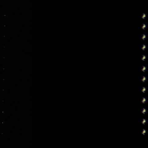 ISSと放出されたパレット