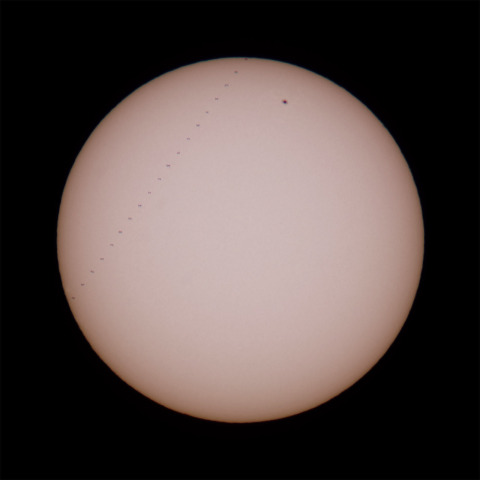 ISSの太陽面通過