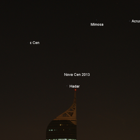 12月７日朝のケンタウルス座新星