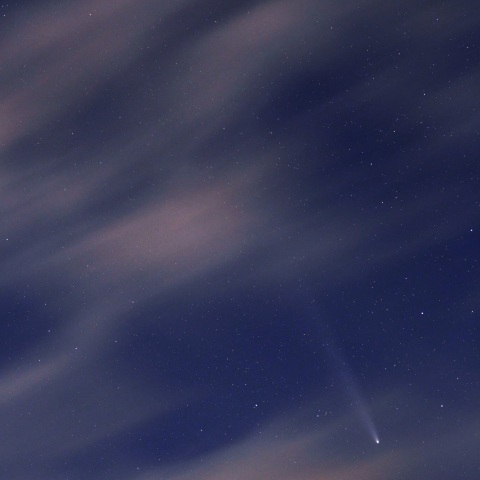 雲間の紫金山・アトラス彗星