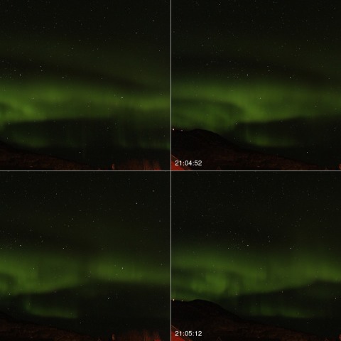 オーロラとはくちょう座、こと座