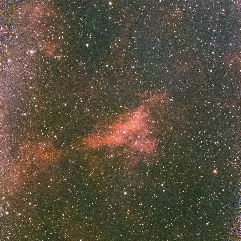 IC1318A星雲付近
