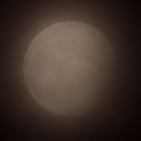 部分月食終了直前