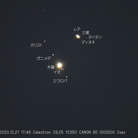 木星と土星の最接近