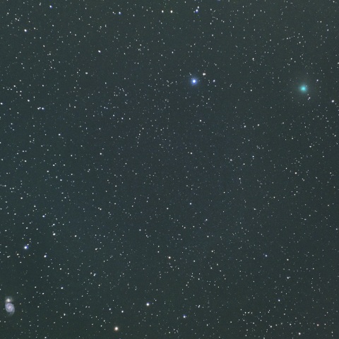 Ｍ５１とレモン彗星（Ｃ/２０２３ Ｈ２）
