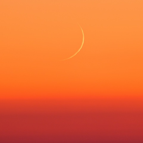 １１月３日の極細月