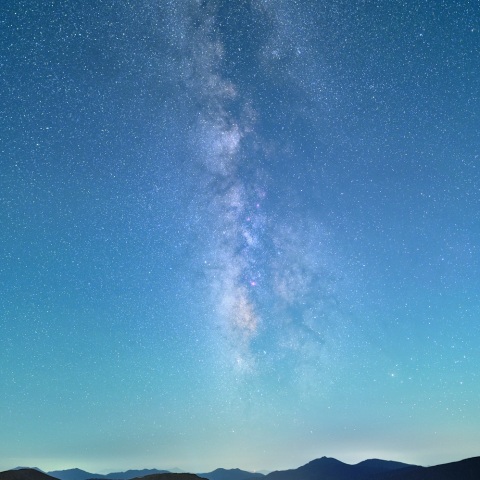 薄明開始直後の天の川銀河