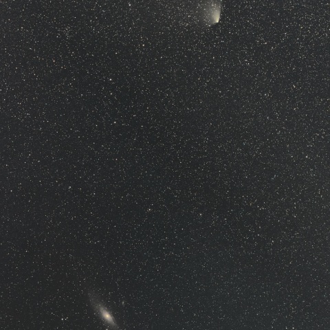 パンスターズ彗星＆M31（4月13日未明）