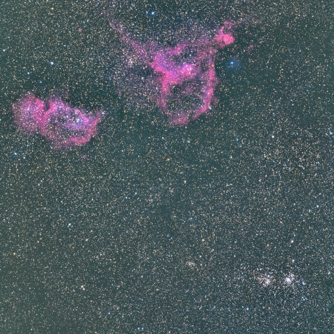 ｈ&χ、ハート星雲、胎児星雲