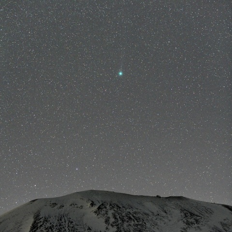 ラヴジョイ彗星と浅間山
