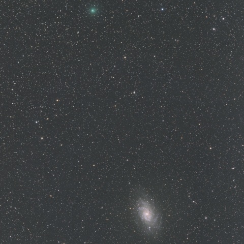 M33&スイフト・ゲーレルス彗星（64P）