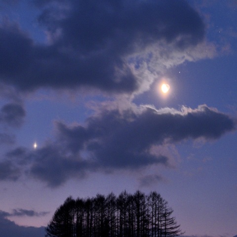 土星、月、金星