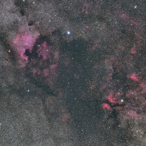 はくちょう座の散光星雲