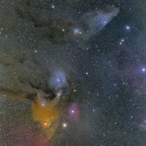 さそり座頭部の散光星雲