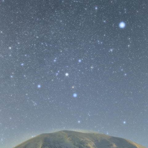 浅間山とおおいぬ座