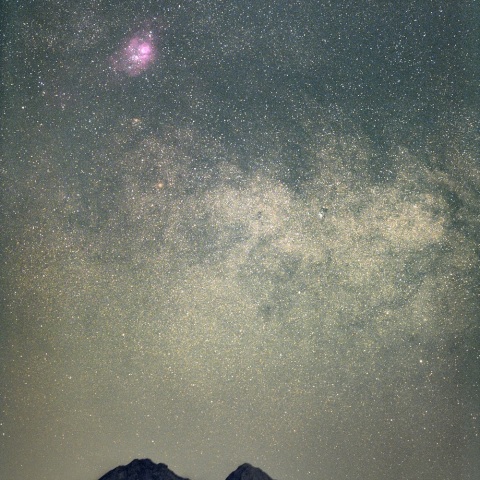 望遠星景（昇るスタークラウド）