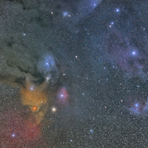 さそり座頭部の散光星雲