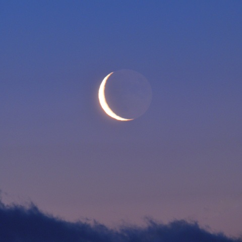 細い月