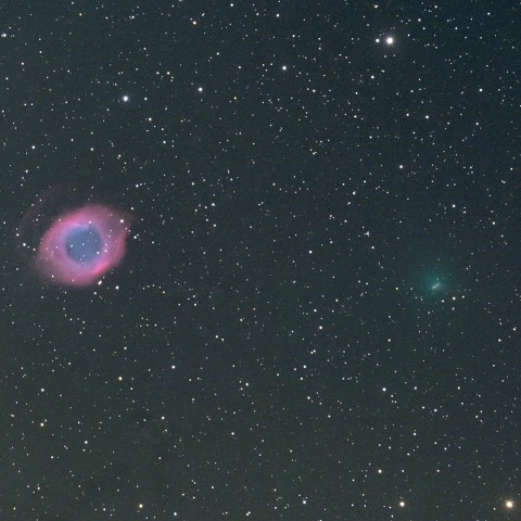ポンス-ヴィネッケ彗星とNGC7293