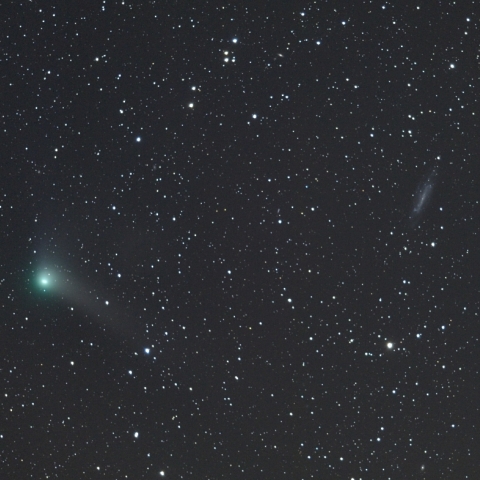ギャラッド彗星&NGC 4236