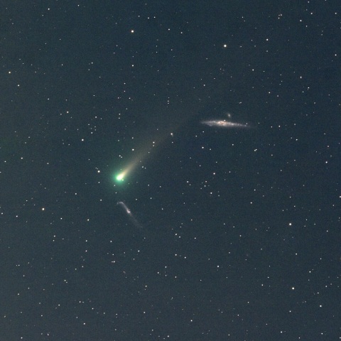 レナード彗星とＮＧＣ４６３１、ＮＧＣ４６５６